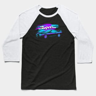 90s Jazz Toyota Supra Baseball T-Shirt